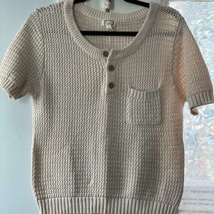 Crochet knit t-shirt